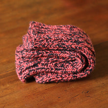 Load image into Gallery viewer, Leg Warmers - Berry and Metallic Black