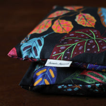 Load image into Gallery viewer, 'Multi-Coloured Leaves' Flaxseed and Lavender Pillow