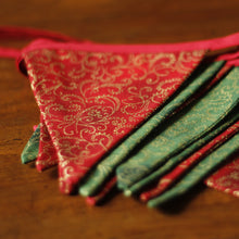 Load image into Gallery viewer, Christmas Bunting - red ribbon
