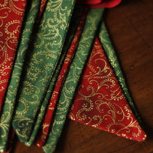 Load image into Gallery viewer, Christmas Bunting - red ribbon