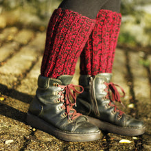 Load image into Gallery viewer, Leg Warmers - Cherry and Black