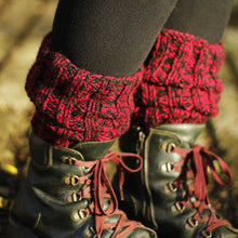 Load image into Gallery viewer, Leg Warmers - Cherry and Black