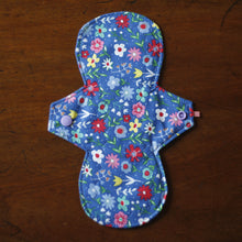 Load image into Gallery viewer, 'Blue Meadow' Cloth Menstrual Pad