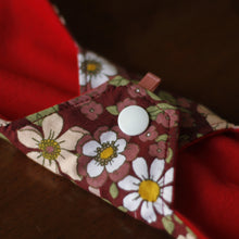 Load image into Gallery viewer, 'Maroon Floral' Cloth Menstrual Pad