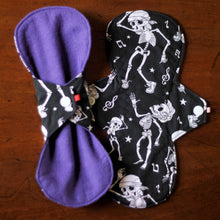 Load image into Gallery viewer, 'Dancing Skeletons' Cloth Menstrual Pad