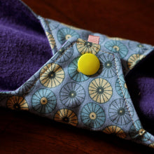 Load image into Gallery viewer, 'Bicycle Wheels' Cloth Menstrual Pad