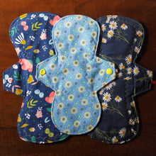 Load image into Gallery viewer, Set of Three Cloth Menstrual Pads