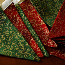 Load image into Gallery viewer, Christmas Bunting - white ribbon