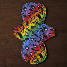 Load image into Gallery viewer, 'Rainbow Monsters' Cloth Menstrual Pad