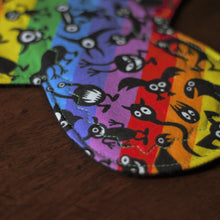 Load image into Gallery viewer, 'Rainbow Monsters' Cloth Menstrual Pad