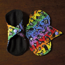 Load image into Gallery viewer, 'Rainbow Monsters' Cloth Panty Liner