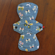 Load image into Gallery viewer, 'Butterflies on Green' Cloth Menstrual Pad