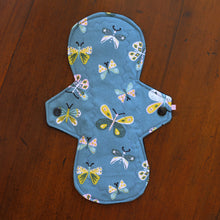 Load image into Gallery viewer, &#39;Butterflies on Green&#39; Cloth Menstrual Pad
