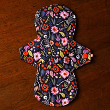 Load image into Gallery viewer, 'Floral Skeleton' Cloth Menstrual Pad
