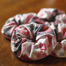 Load image into Gallery viewer, Pink Hearts Scrunchie