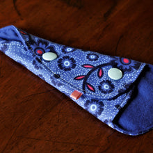 Load image into Gallery viewer, &#39;Blue Floral&#39; Thong Menstrual Cloth Pad
