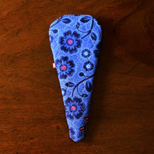 Load image into Gallery viewer, &#39;Blue Floral&#39; Thong Menstrual Cloth Pad
