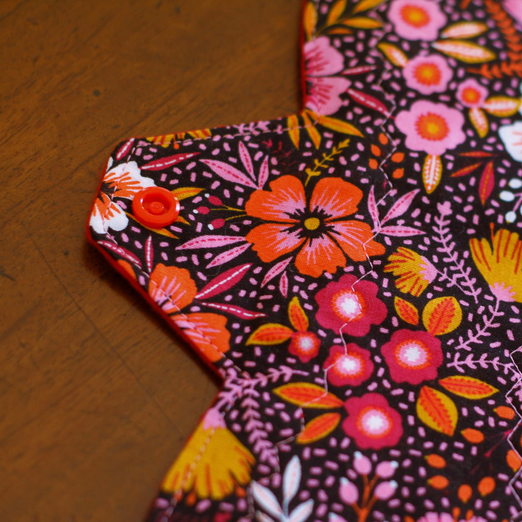'Retro Floral' Cloth Menstrual Pad