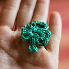 Load image into Gallery viewer, Shamrock Crochet Pin
